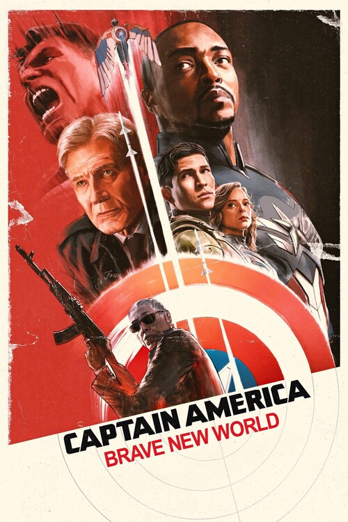 Плакат Captain America Brave New World (2025)