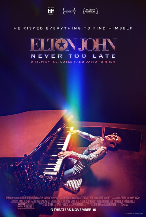 Плакат Elton John Never Too Late (2024)