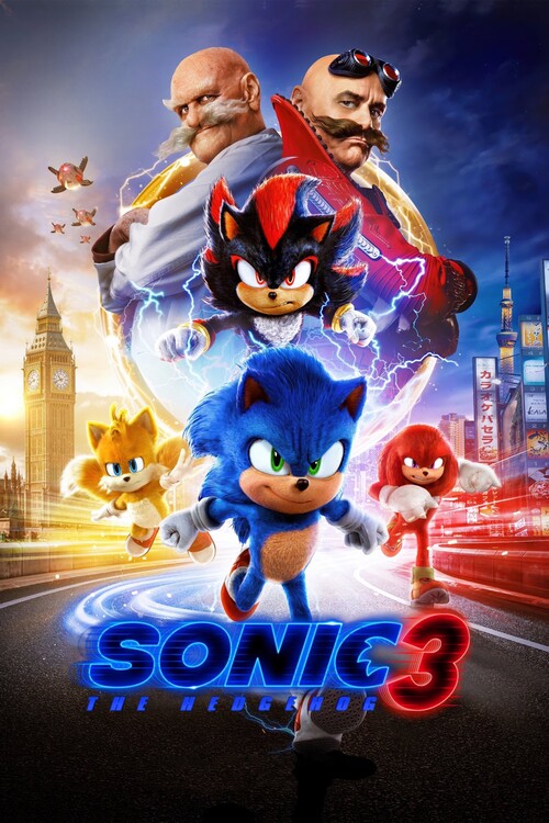 Плакат Sonic the Hedgehog 3 (2024)