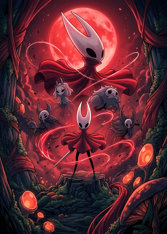 Плакат Hollow Knight Silksong