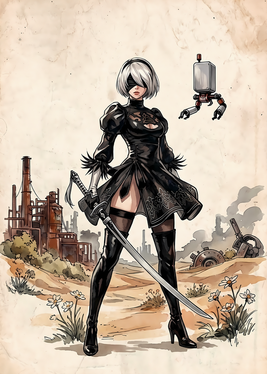 Poster 2B Nier Automata
