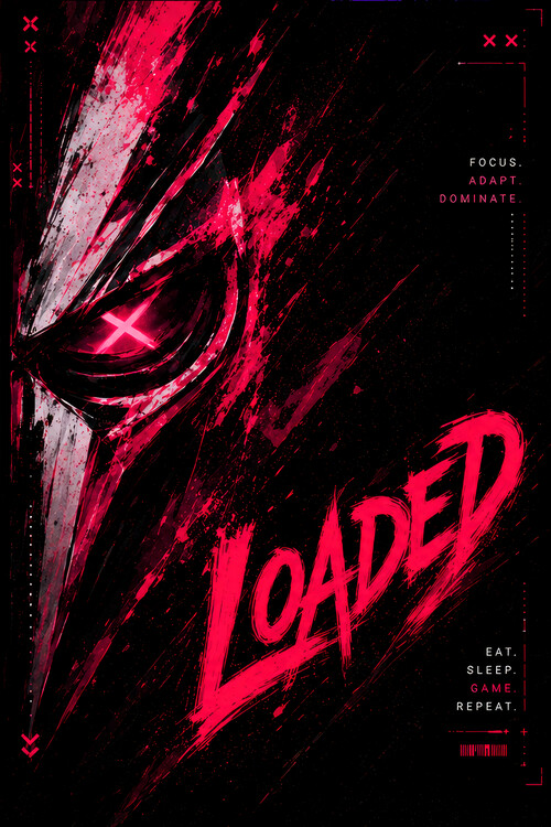 Poster Pink Loaded Gamer Mask