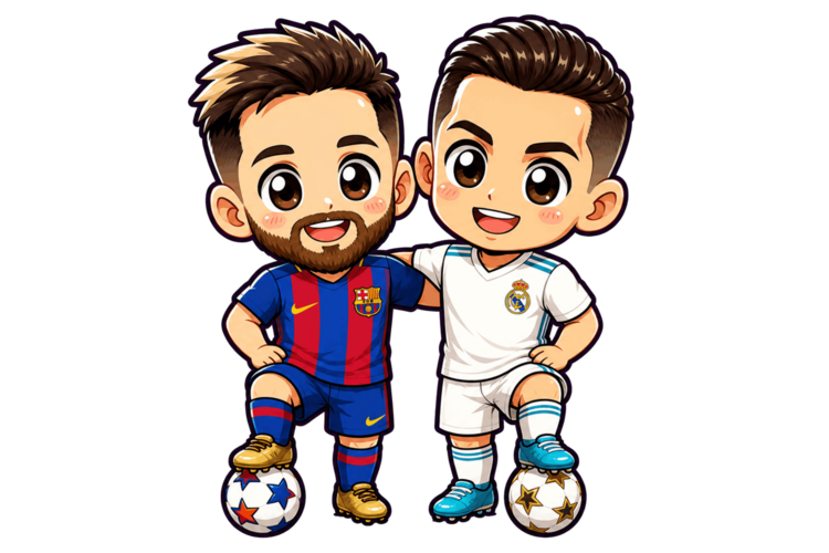 Poster Football Chibi