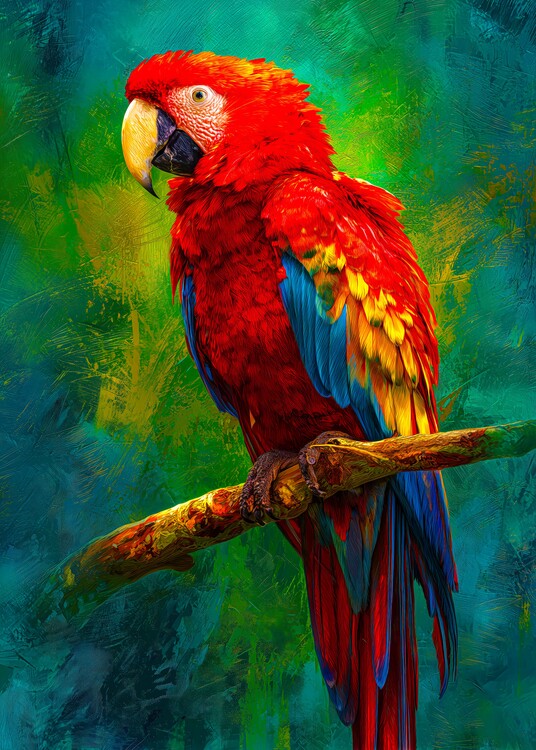 Plakát Scarlet Macaw Majesty