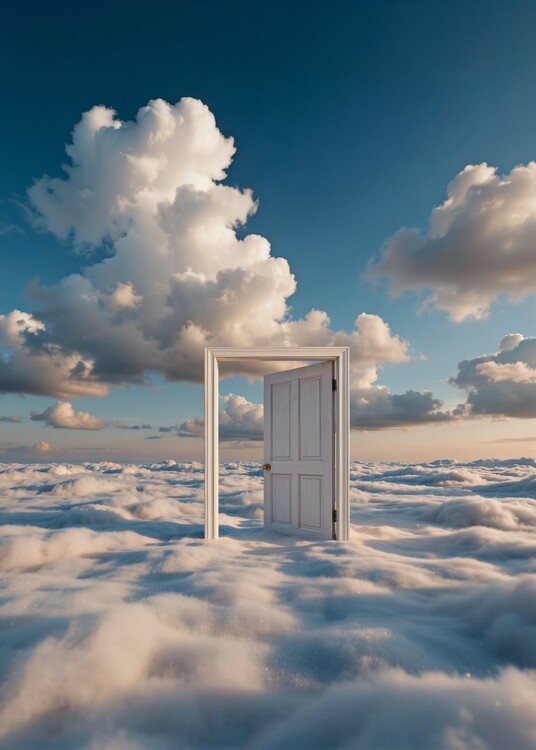 Plakát Doorway to the Clouds Landscape