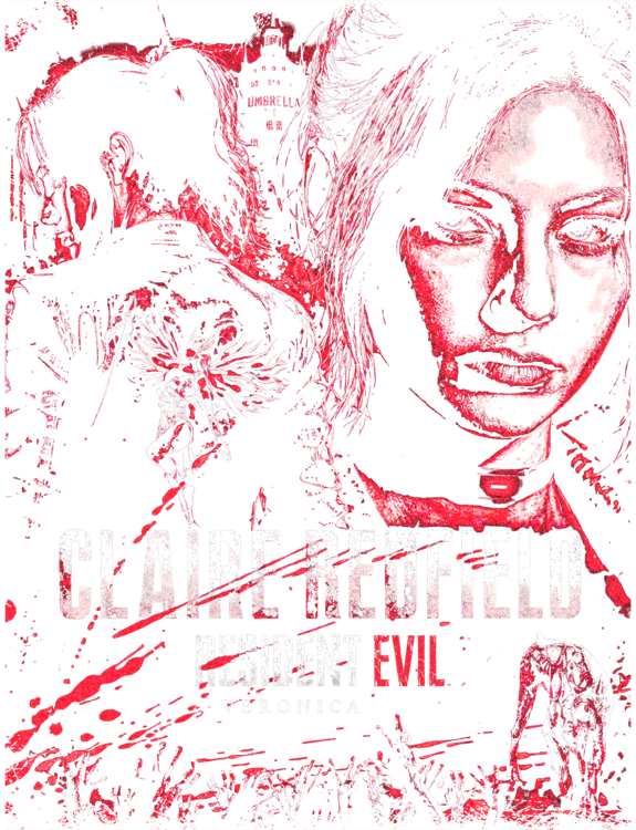 T-shirt Resident Evil Veronica - Claire Redfield