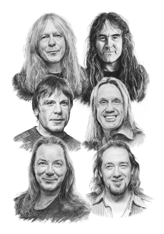 Plakát Iron Maiden - 6 members