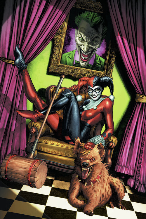Плакат Harley Quinn Cover - Throne