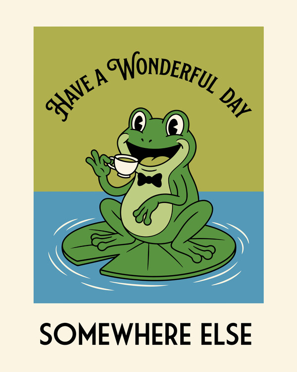 Poster Sarcastic Frog