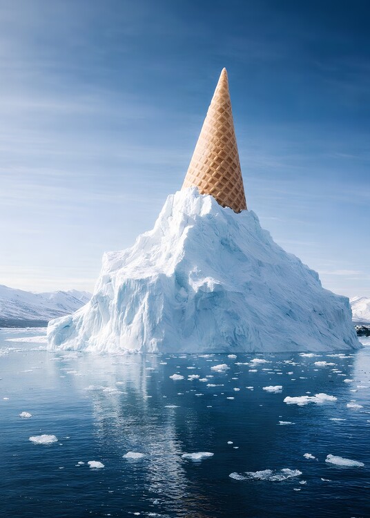 Plakát Ice Cone Landscape