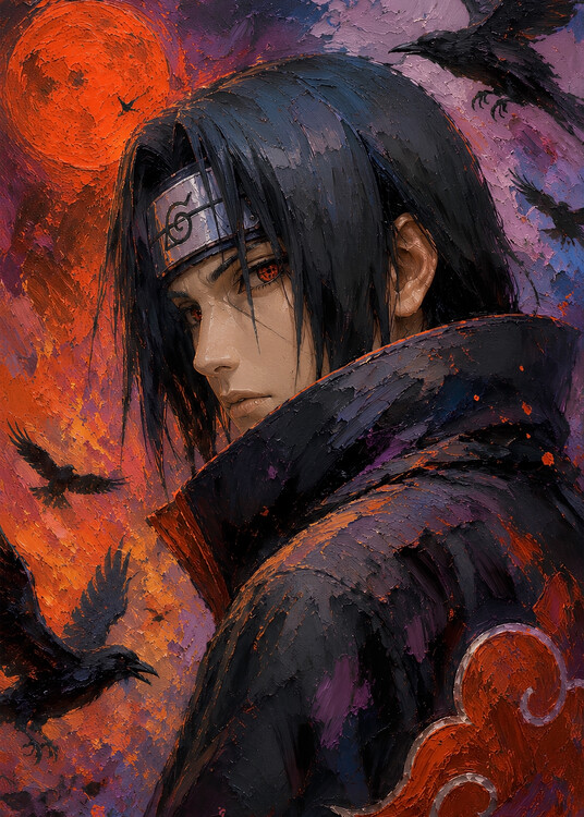 Poster Itachi Oil Painting