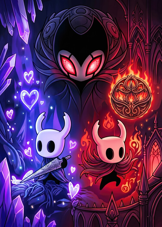 Плакат hollow knight