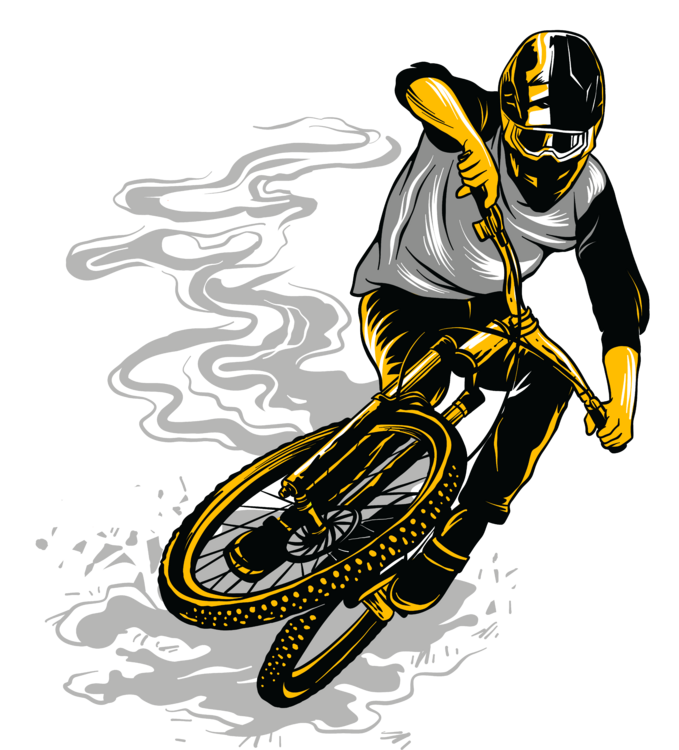 Majica Cycling - Smoke Trail Rider