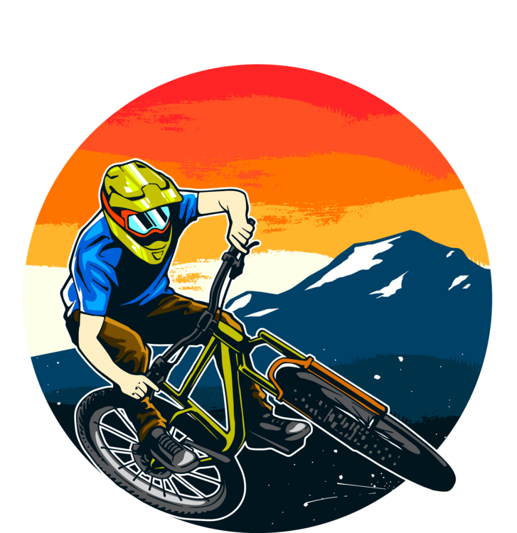 Majica Cycling - Sunset Mountain Rider