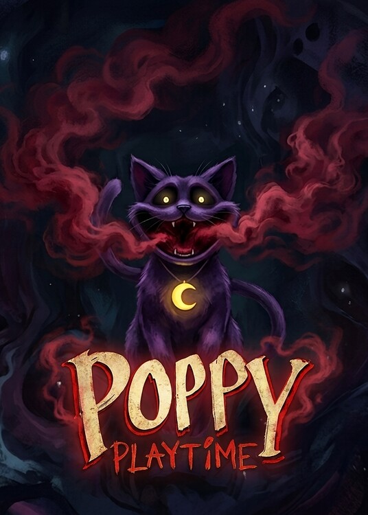 Плакат Purple cat Poppy Playtime