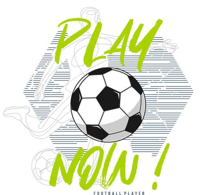T-skjorte Football - Play Now