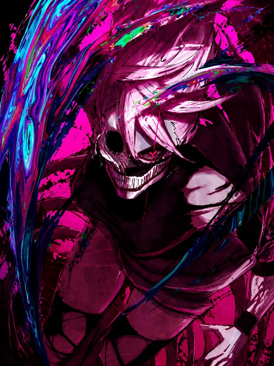 Poster Abyssal Predator Neon Nightmare Unleashed Dandadan