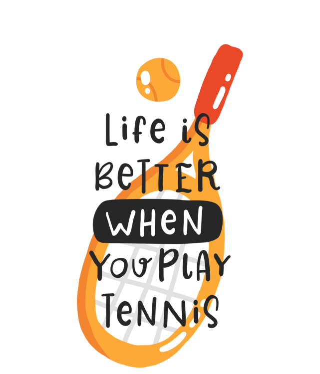 T-skjorte Tennis - Life Is Better on Court