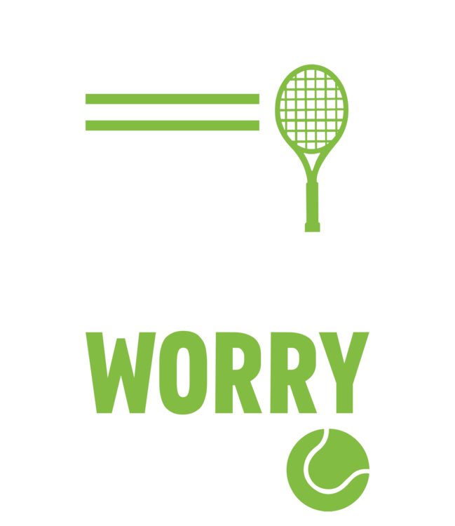 T-shirt Tennis - More Tennis Less Worry