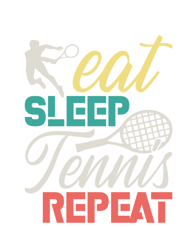 T-shirt Tennis - Eat Sleep Repeat