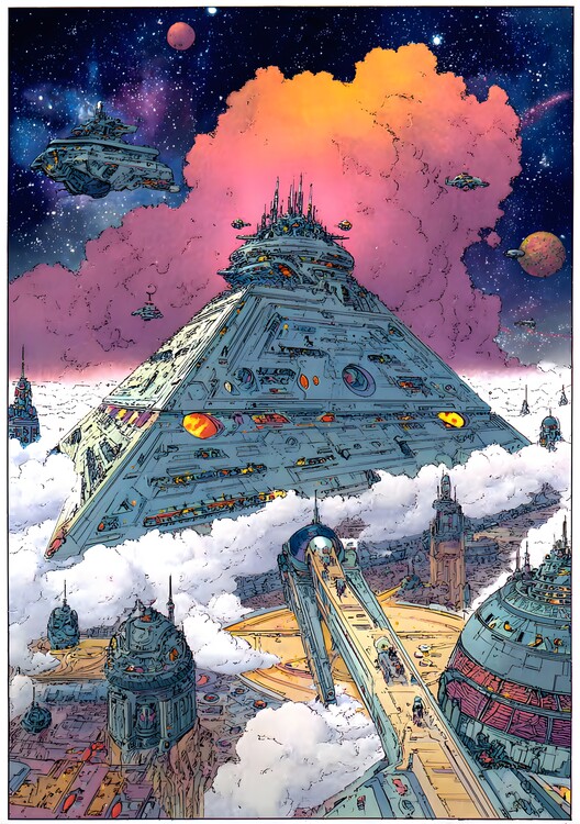Plakát Techno-craft Pyramid - Sci-Fi Art