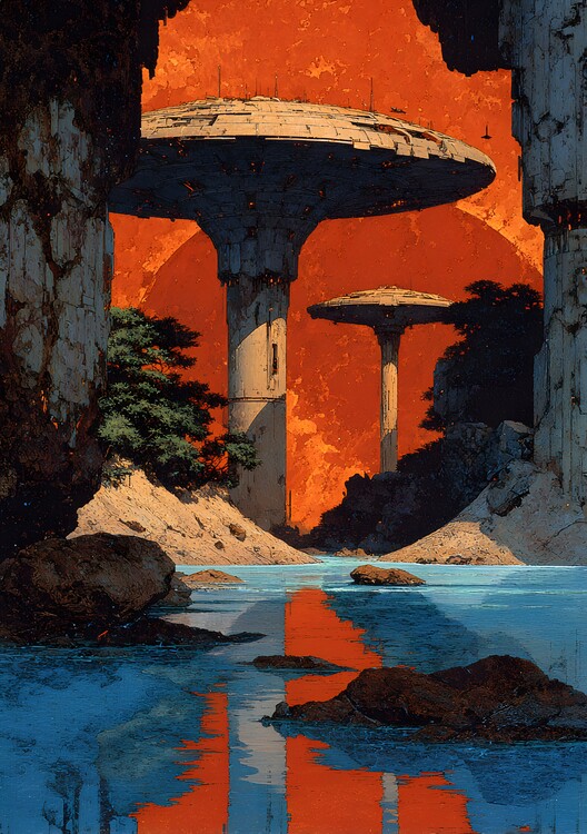 Plakát Future Architecture - Sci-Fi Art