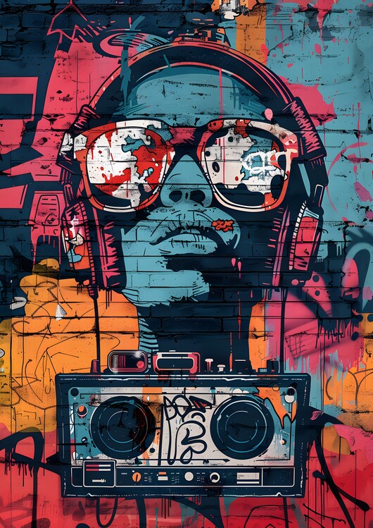 Plakát Hip-Hop Street Art