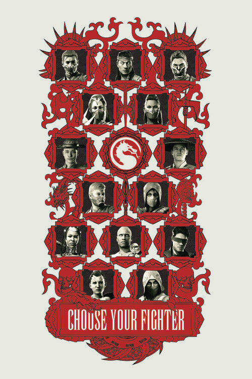Poster Mortal Kombat - Choose your Figther
