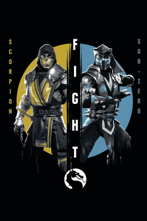 Poster Mortal Kombat - Scorpion vs Sub-zero