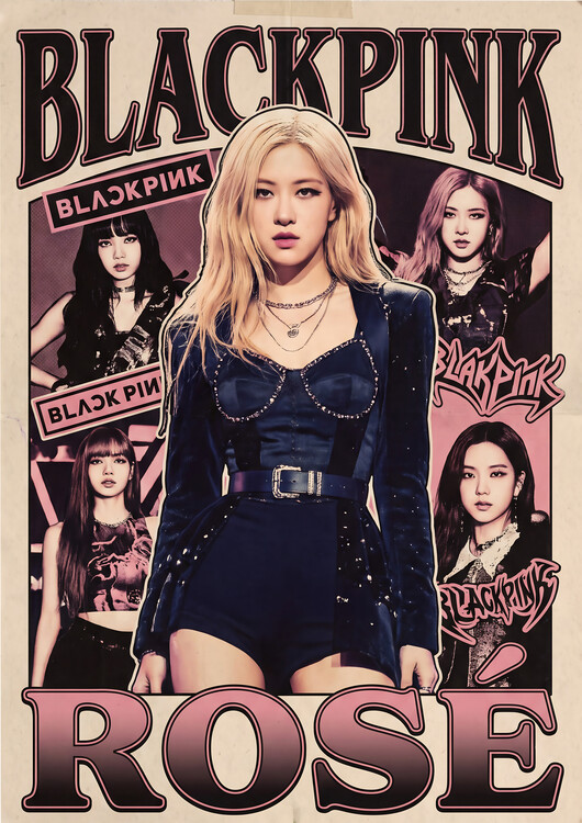 Αφίσα BLACKPINK Rosé Vintage Collage Poster