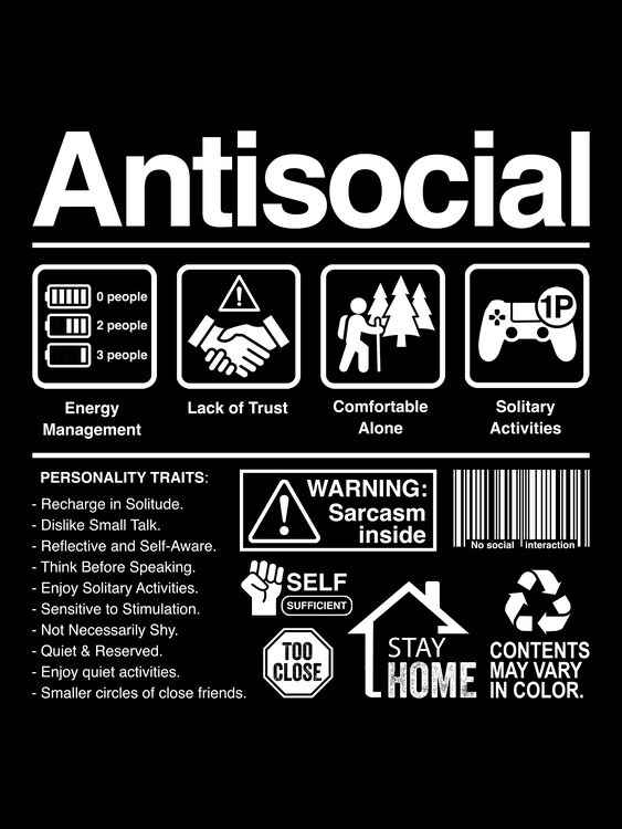 Poster Antisocial label
