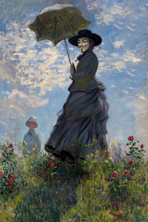 Poster V with parasol