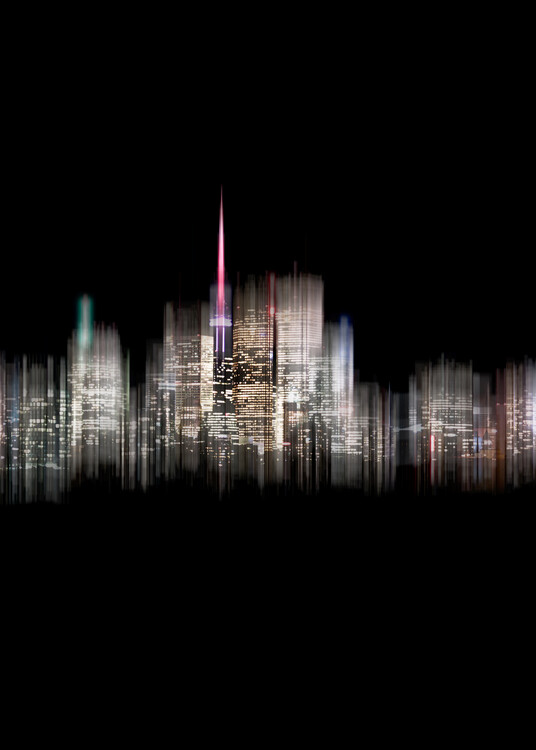 Poster Toronto Skyline Blur No 8