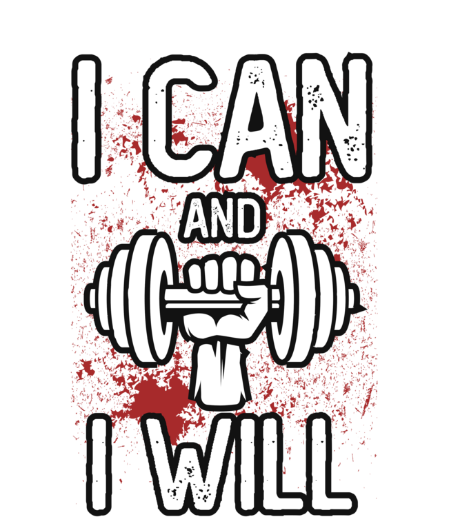 T-shirt Gym - I Can and I Will