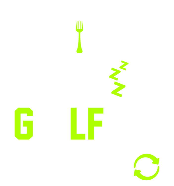 T-shirt Golf - Eat Sleep Golf Repeat