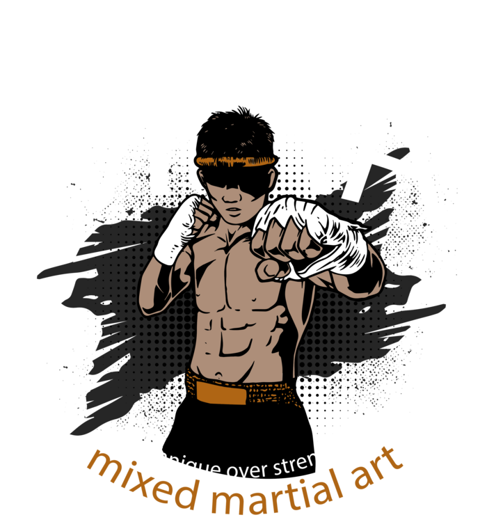 T-skjorte MMA Warrior