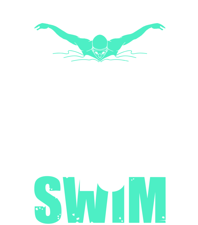 T-skjorte Swimming - Born to Swim