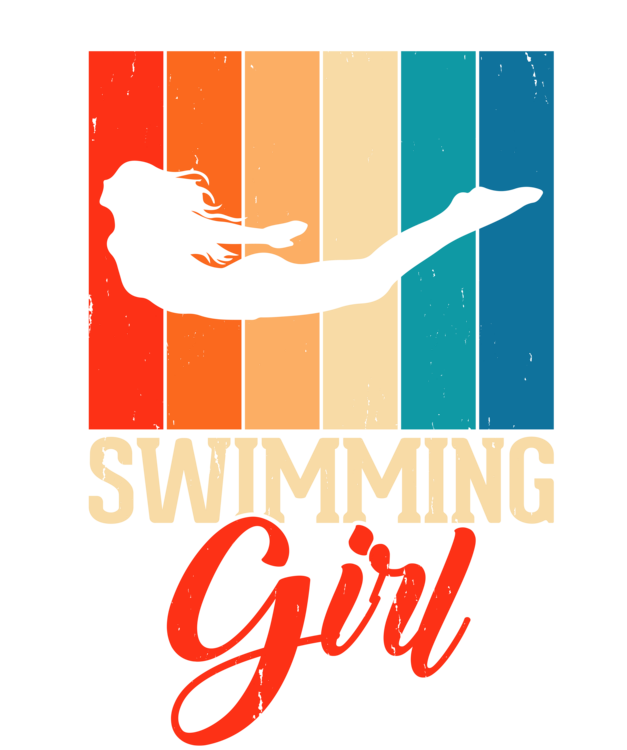 T-skjorte Swimming - Swimming Girl