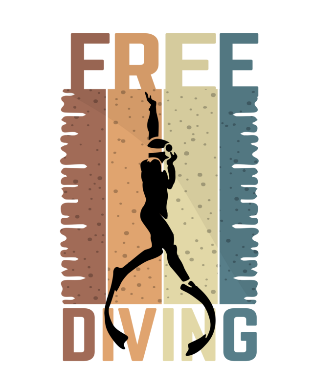 T-skjorte Swimming - Free Diving
