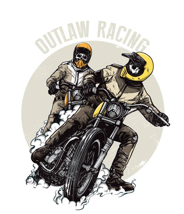 T-shirt Outlaw Racing