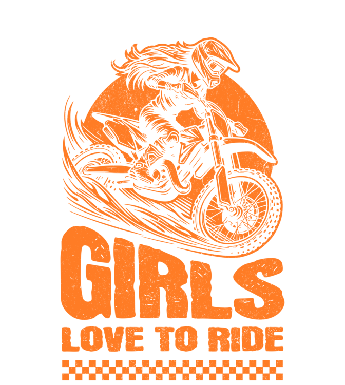 T-shirt Girls Love to Ride