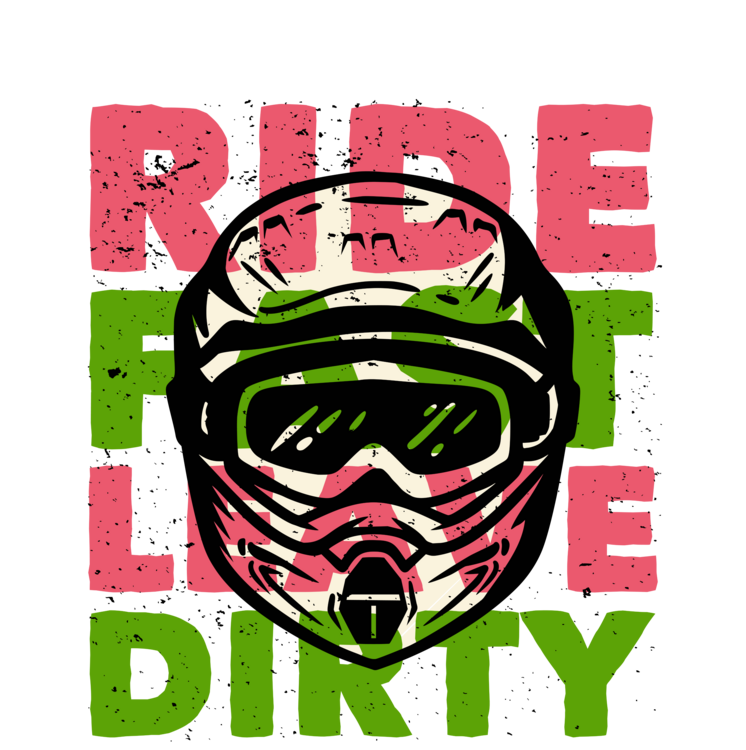 T-shirt Ride Fast Live Dirty