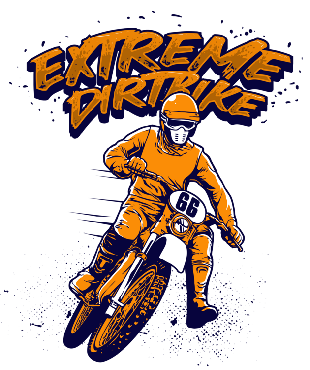 T-shirt Extreme Dirt Bike