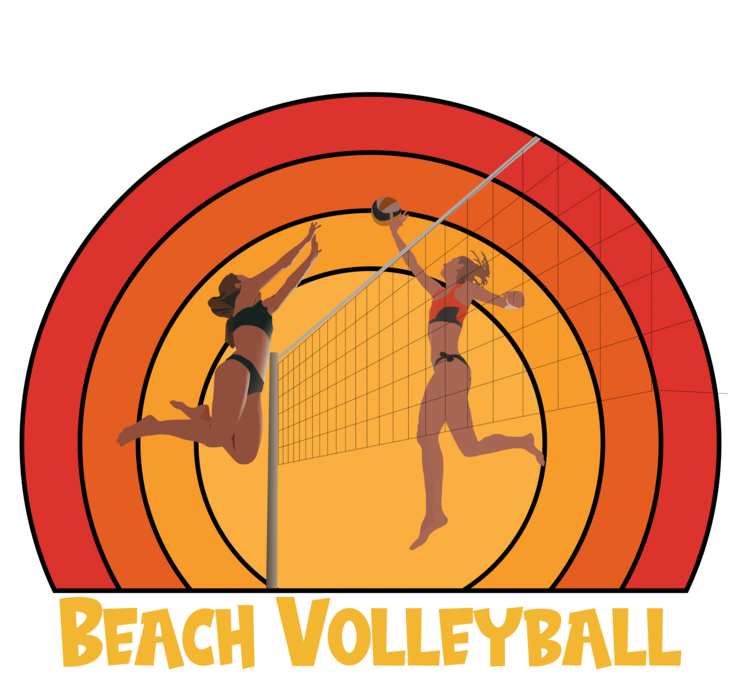 Тениска Volleyball - Beach Volleyball Sunset
