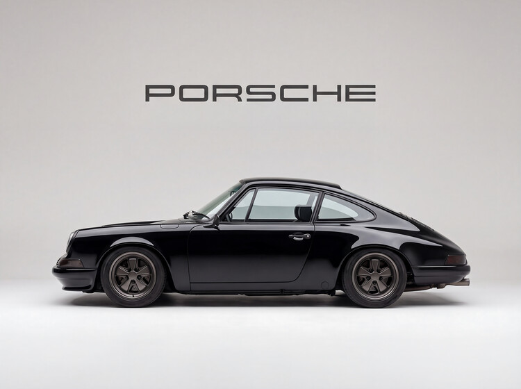 Plakát PORSCHE 911: Timeless Elegance in Midnight Black