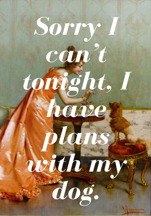 Poster Elegant Woman And Dog
