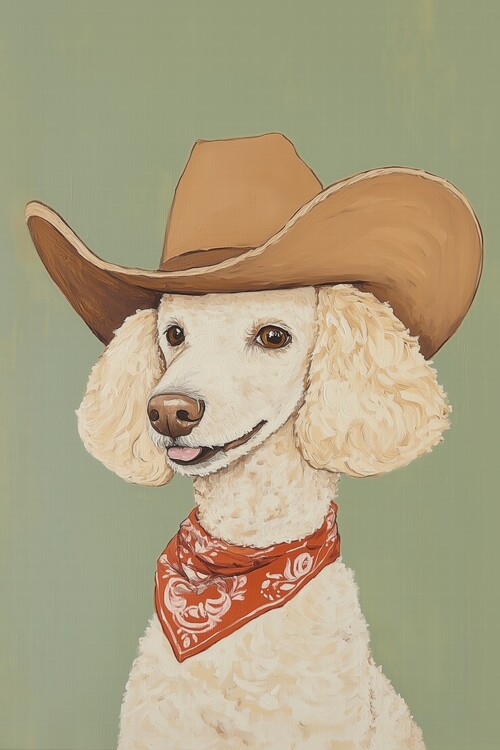 Poster Cowboy Poodle
