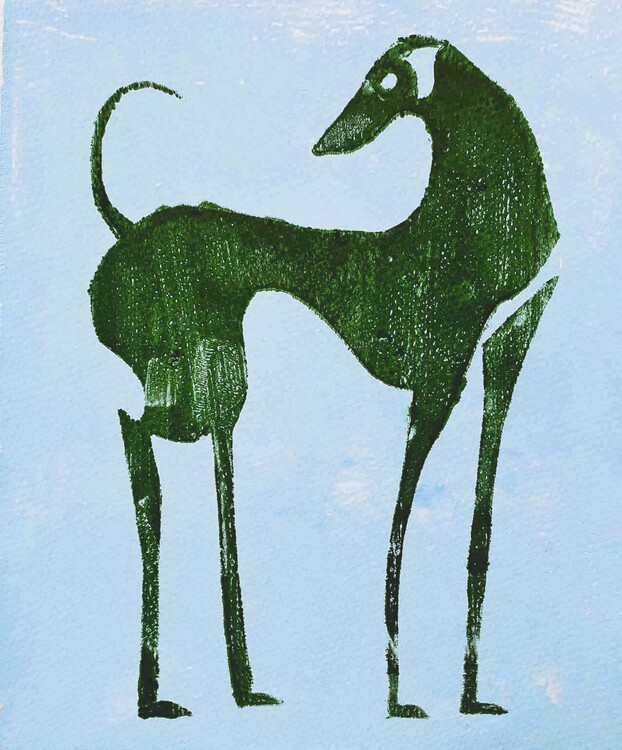 Poster Elegant Desert Dog