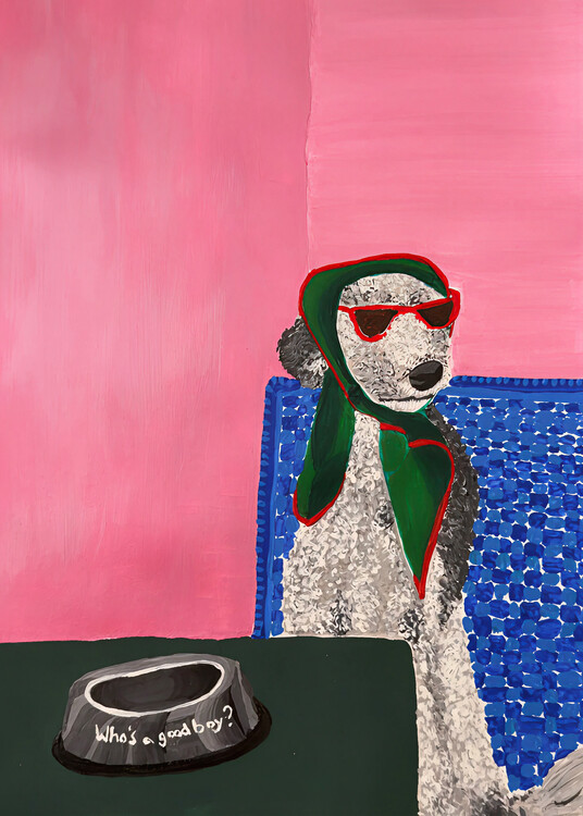 Poster Stylish Poodle Sunglasses