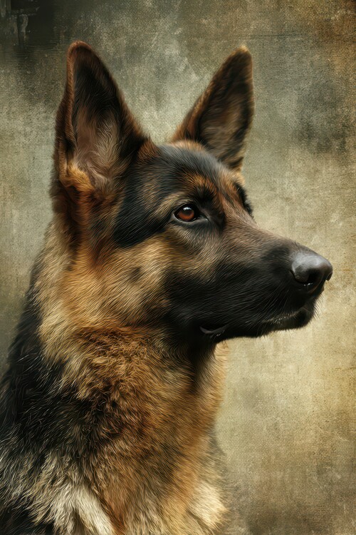Poster Noble German Shepherd Profile